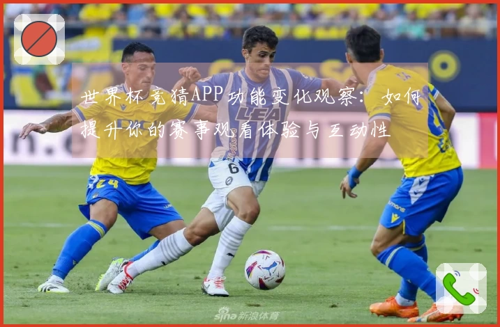 世界杯竞猜APP功能变化观察：如何提升你的赛事观看体验与互动性